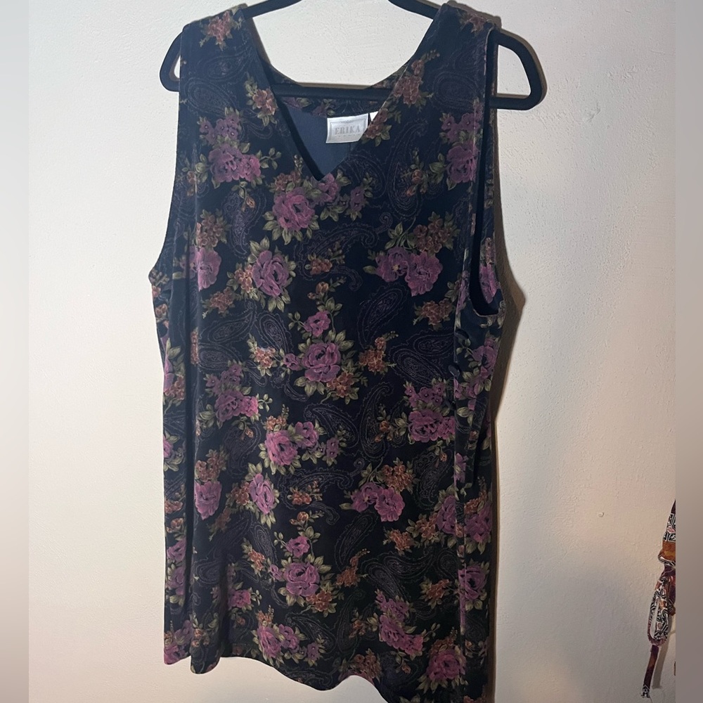 Dress by Erika Studio soft like Velvet or No Wale Corderoy Vintage 90's